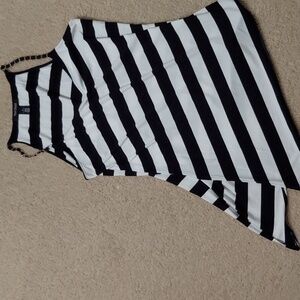 Black And White Company .Black and White Striped Tank Top